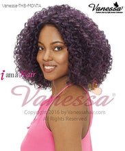 Load image into Gallery viewer, Vanessa Human Hair Blend Lace Front Wig - HONEY MONTA
