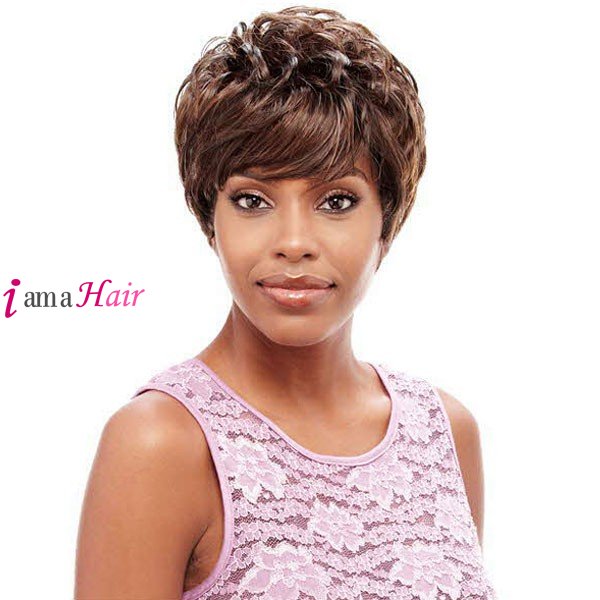 Vanessa Full Wig HH MARGON- Cabello humano 100% Cabello humano Peluca completa